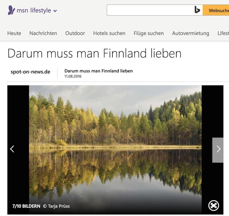 Rezension zum Buch 111 Gründe Finnland zu lieben bei msn.de