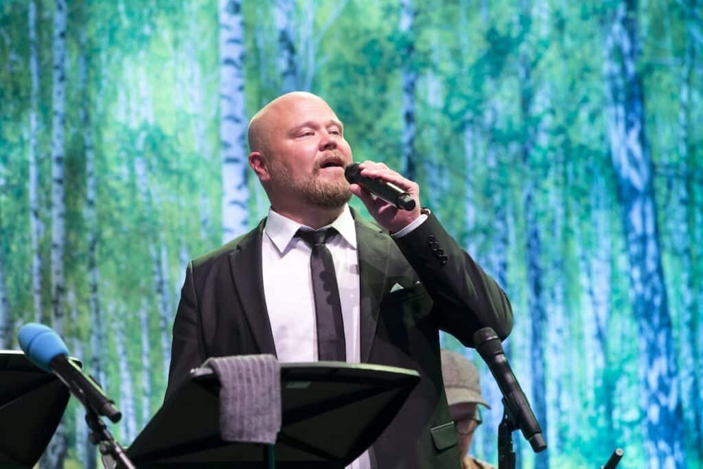 Finnischer Tango - zwischen See und Sehnsucht 4 Tango Am See - Tang-König Johannes Vatjus. Foto: Bregenzer Festspiele/Dietmar Mathis